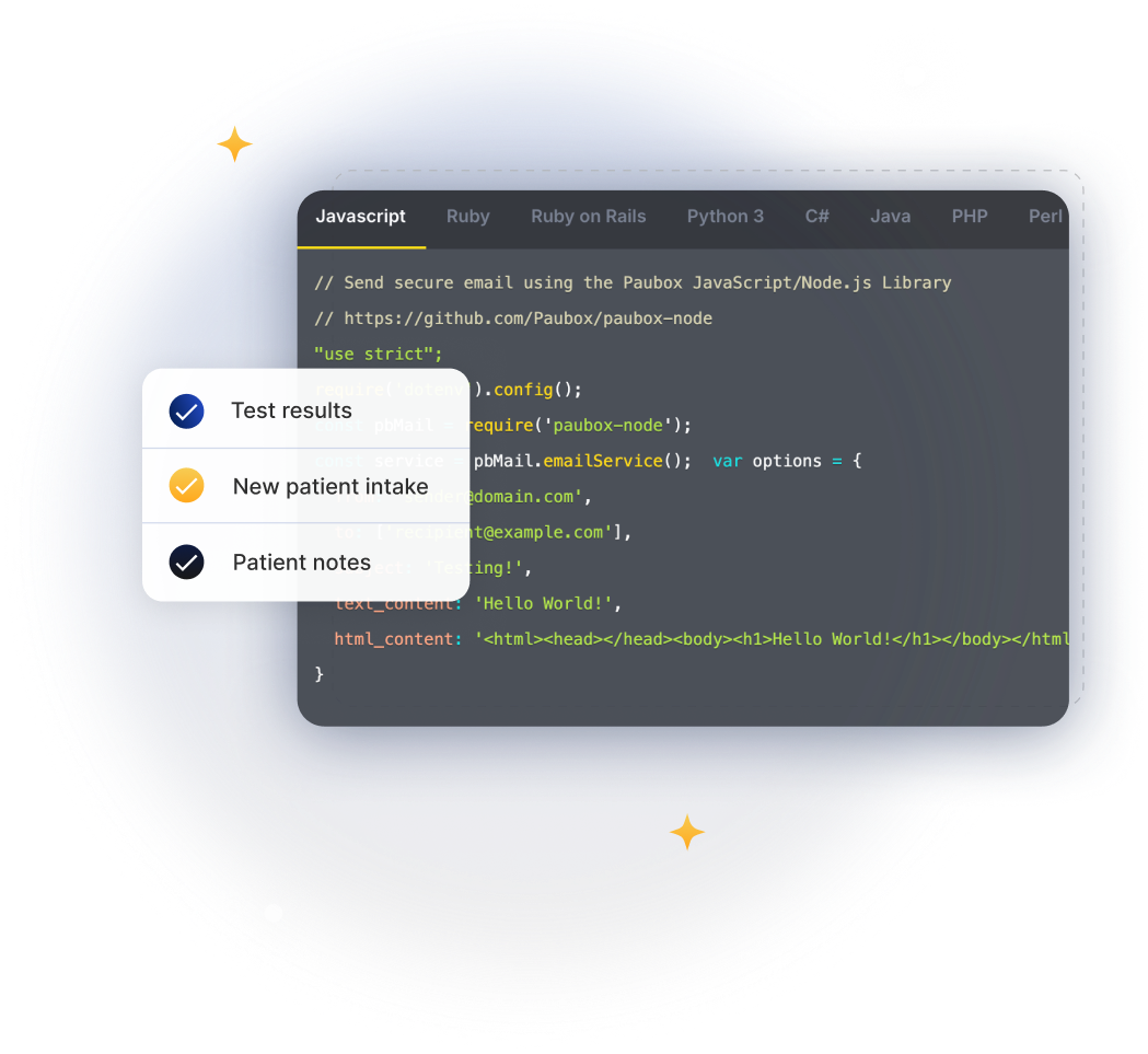 SMTP config